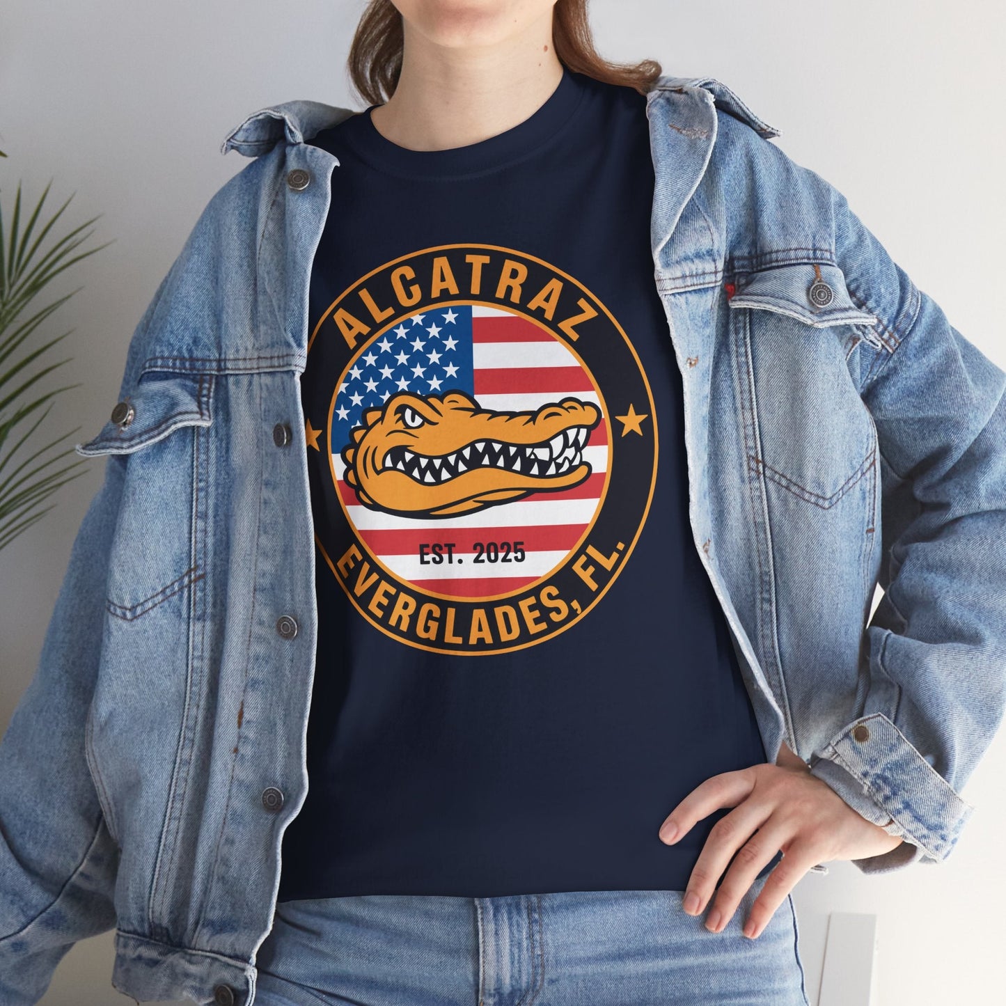 Retro Alcatraz Everglades FL EST 2025 T-Shirt