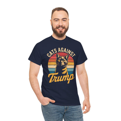 Cats Against Trump Funny Anti Trump Election Funny Cat T-Shirt