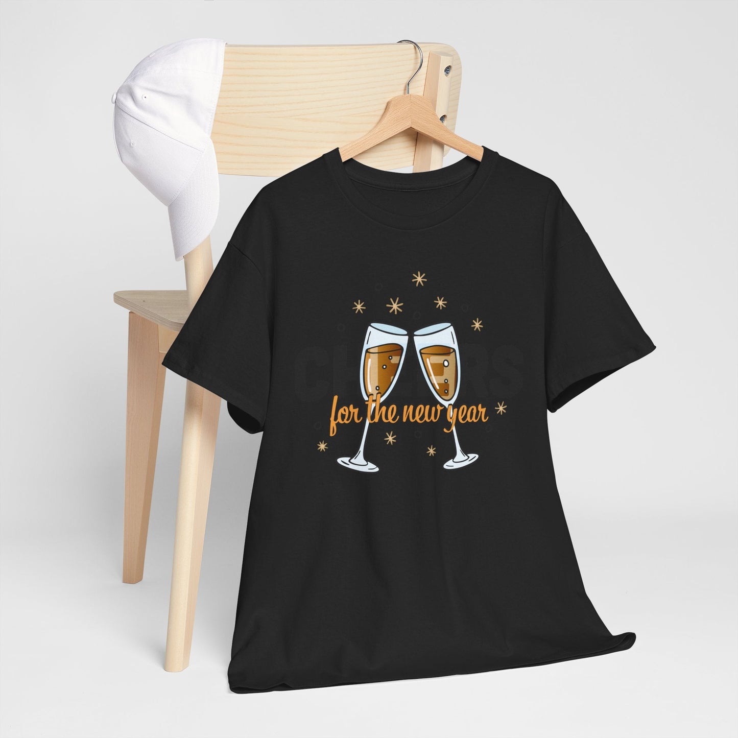 Happy New Year Cheers T-Shirt Festive New Year’s Eve Party Tee for Men and Women