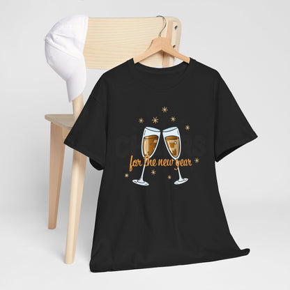Happy New Year Cheers T-Shirt Festive New Year’s Eve Party Tee for Men and Women