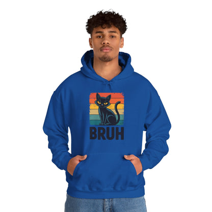 Funny Cat Bruh For Teens Boys Girls Men Women Meme Graphic Hoodie