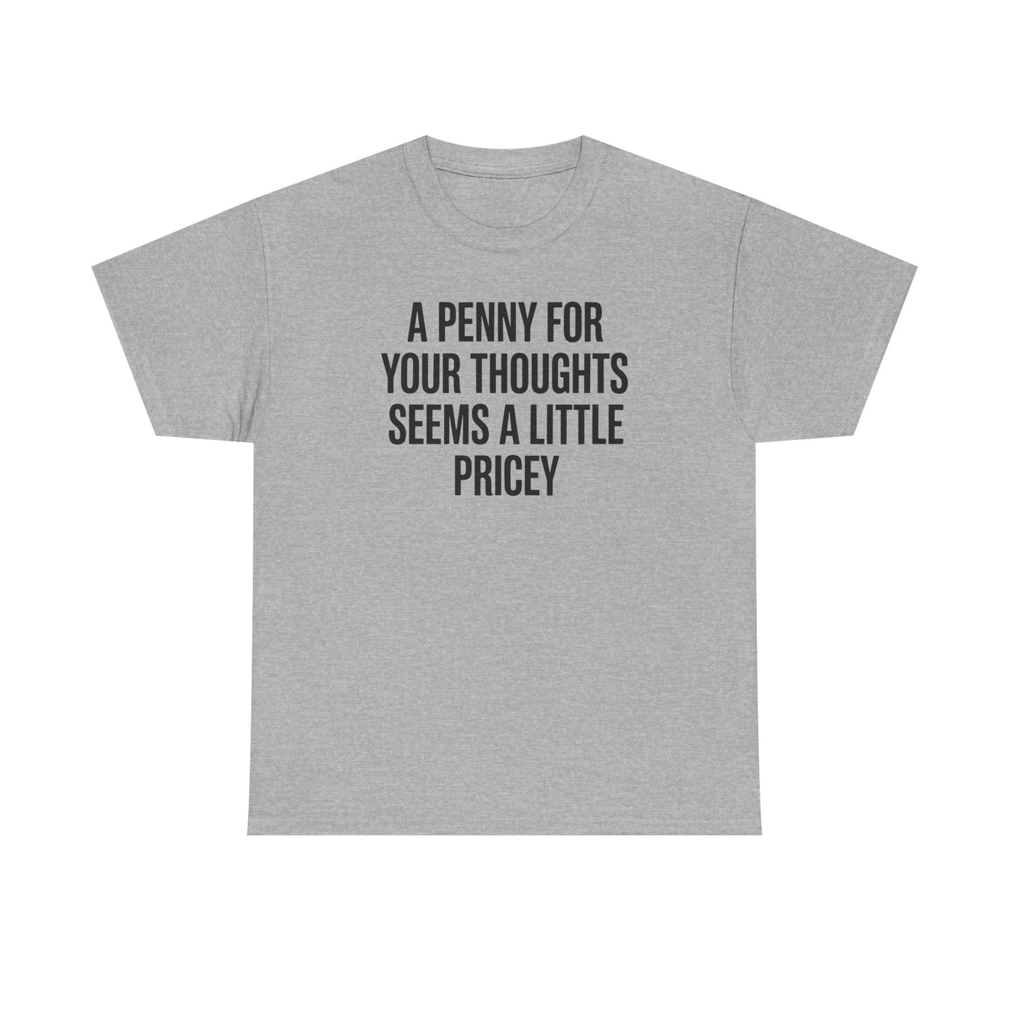 Funny Penny For Your Thoughts Sarcastic Joke T-Shirt