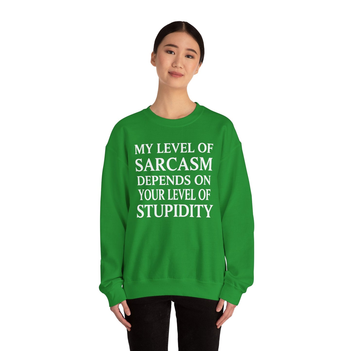 Funny Sarcastic Humor My Level of Sarcasm Sarcastic Quote Sweatshirt