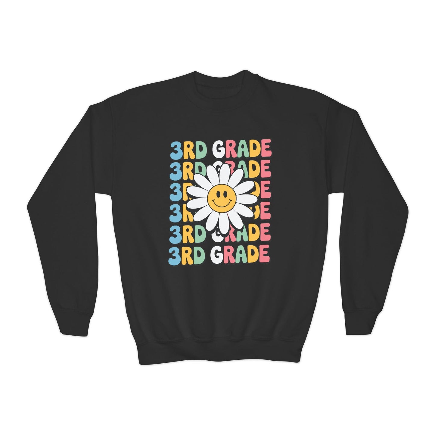 Groovy 3rd Grade Back To School First Day of Third Grade Sweatshirt