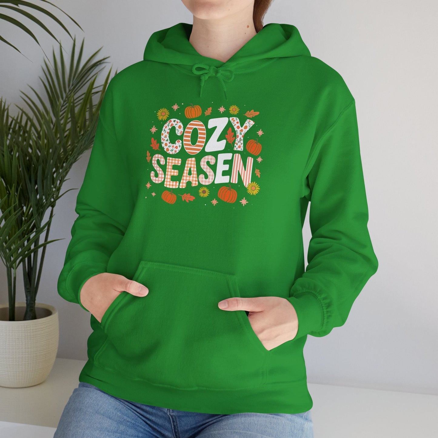 Cozy Season Autumn Fall Vibes Halloween Thanksgiving Pumpkin Hoodie
