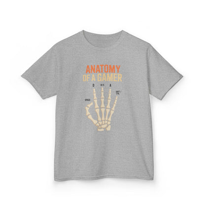 Funny Anatomy Of A Gamer Skeleton Hand Boys Kids Teens T-Shirt