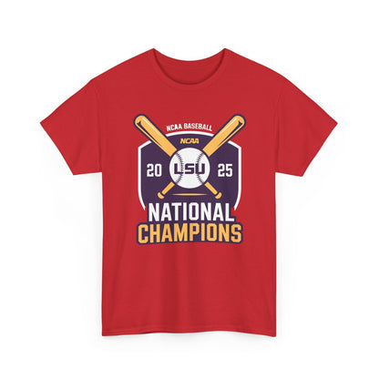 LSU Baseball 2025 National Champions Logo T-Shirt