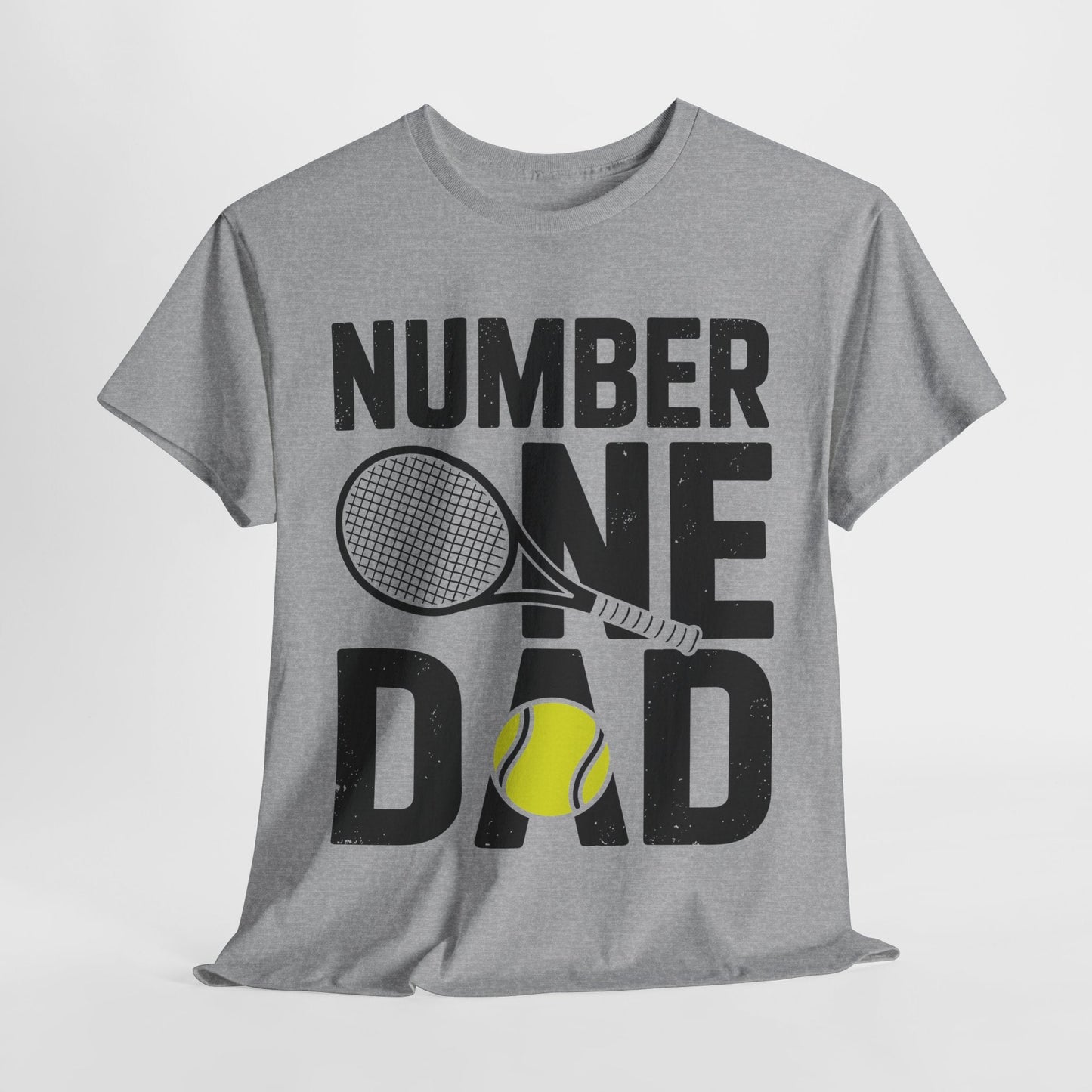 Tennis Dad Number One Daddy with Tennis Sayings Fathers Day T-Shirt