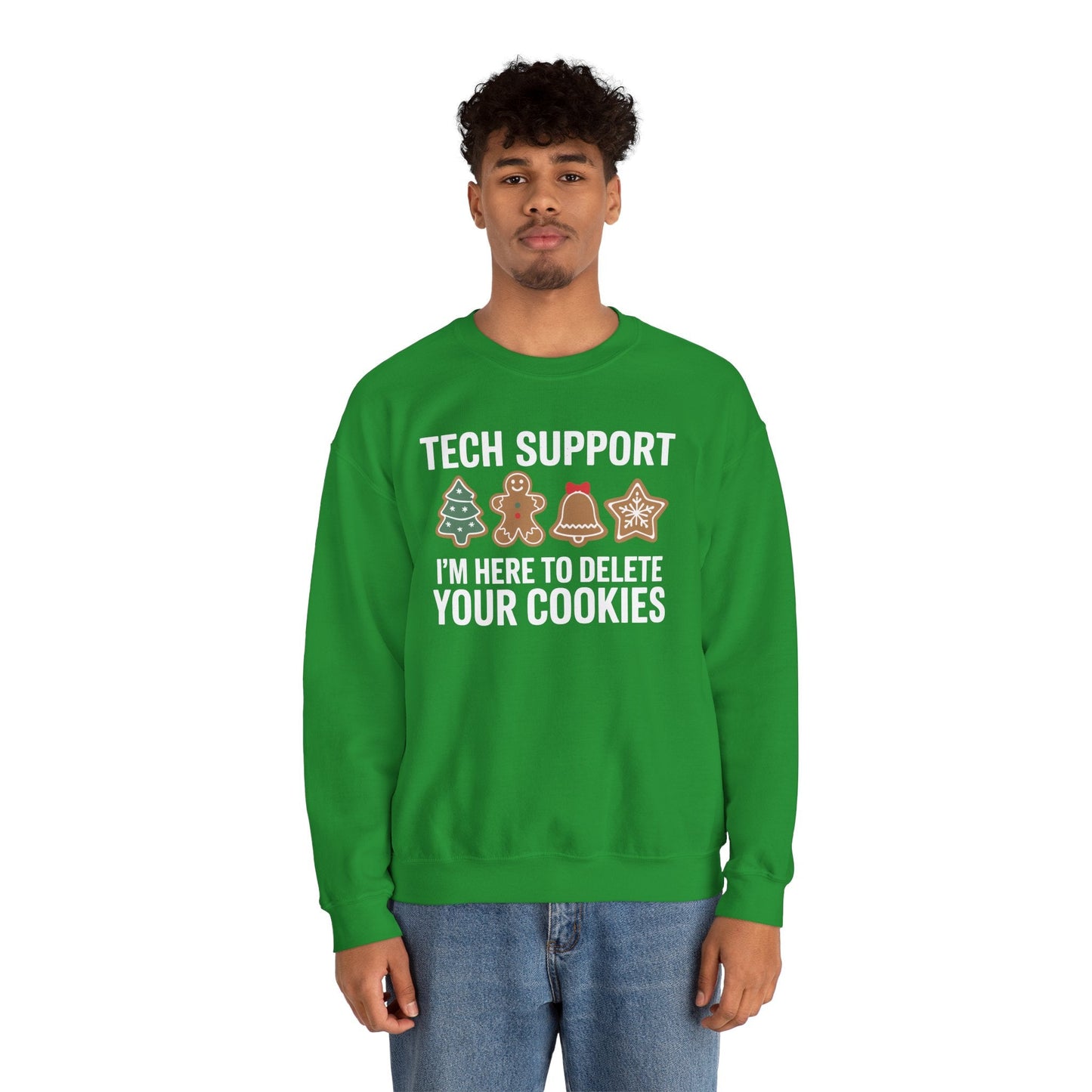 Christmas Tech Support Here To Delete Cookies Xmas Men Women Sweatshirt