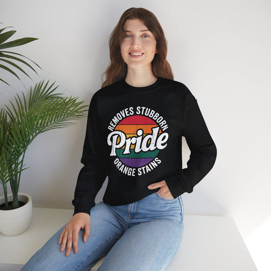 Resist Trump Remove Stubborn Orange Stains Pride Month LGBTQ Sweatshirt