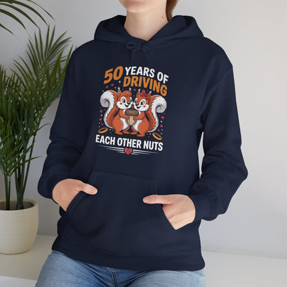 50th Wedding Anniversary 50 Years Of Driving Each Other Nuts Hoodie