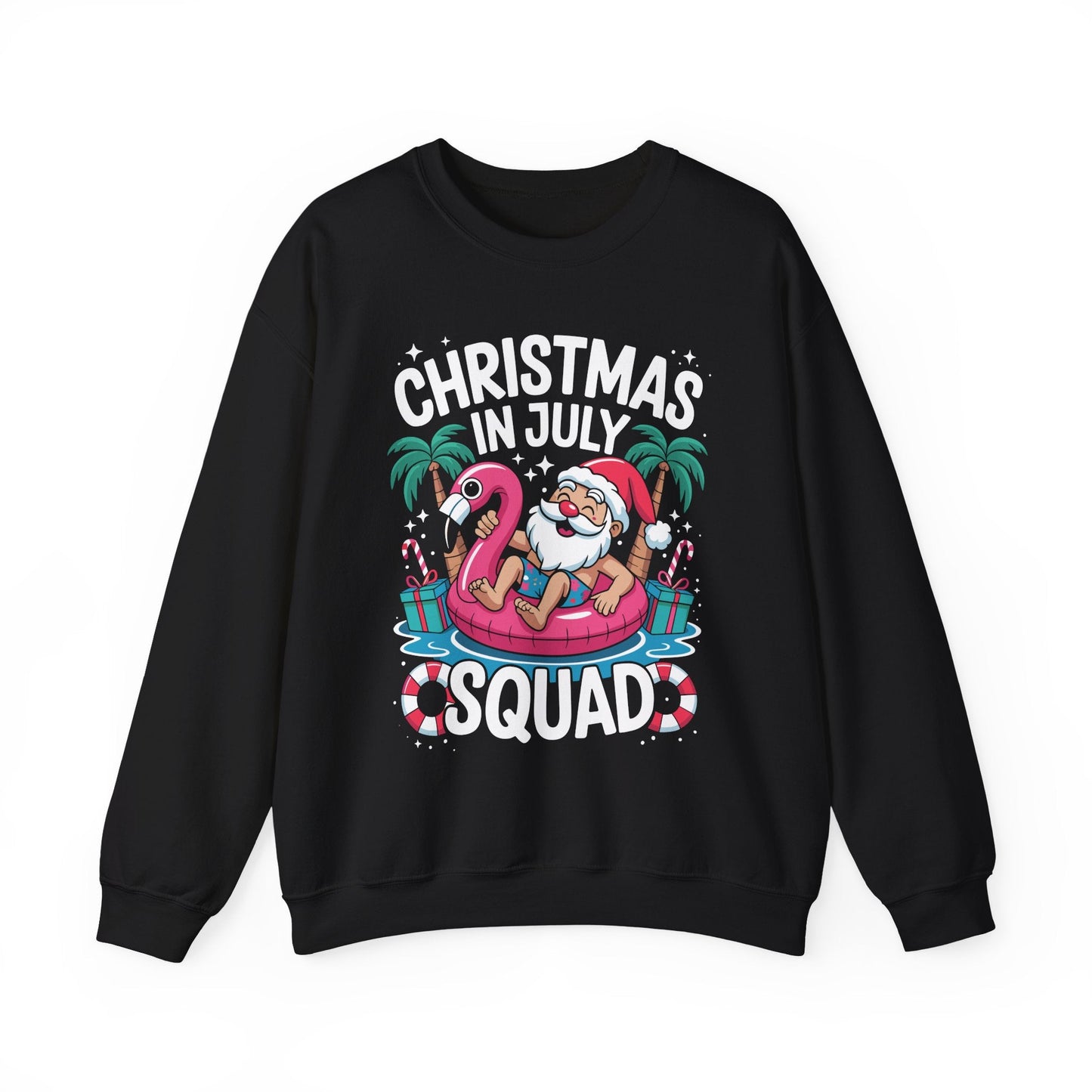 Christmas In July 2025 Squad Summer Beach Vacation Xmas Cool Sweatshirt