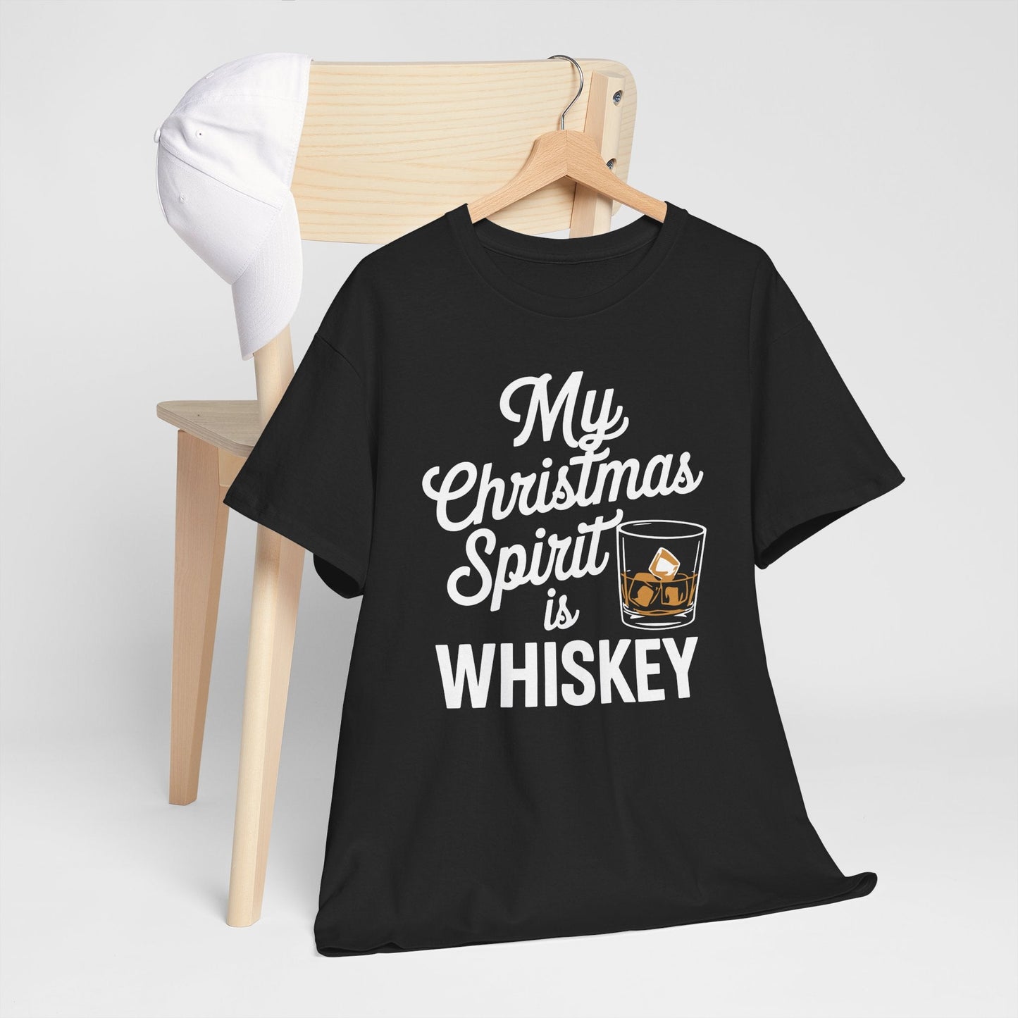 Funny Christmas Drinking Shirt Whiskey Liquor Drinker Saying T-Shirt