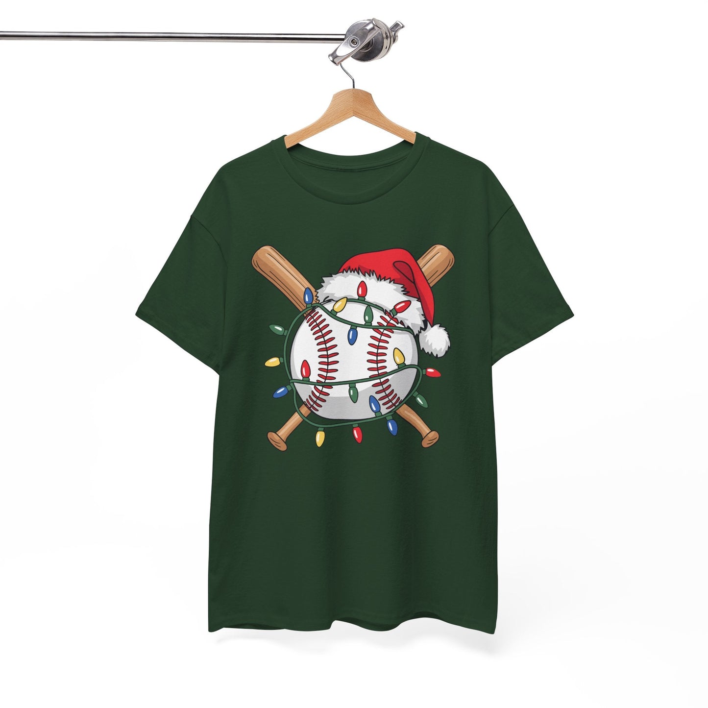 Santa Sports Design For Men Boys Christmas Baseball Player T-Shirt