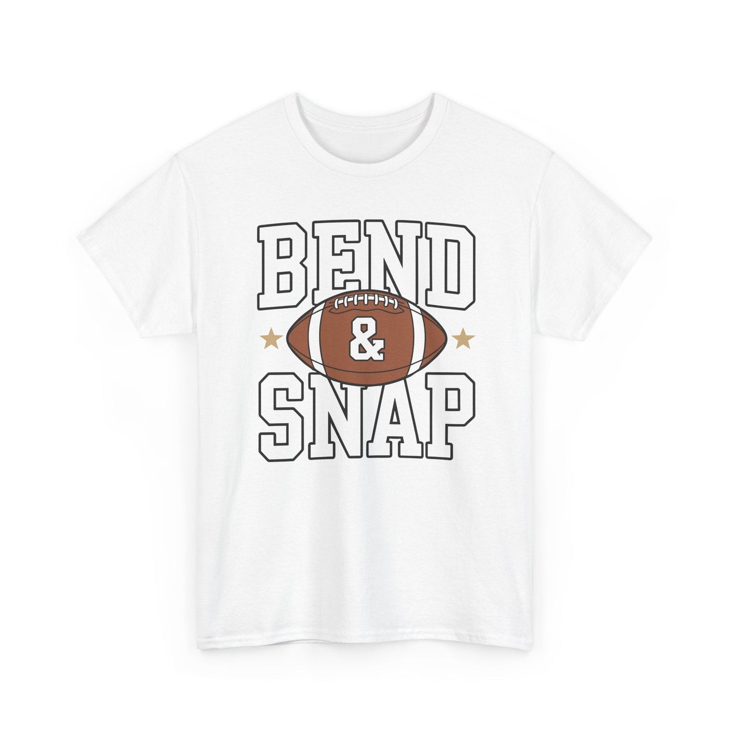 Funny Game Day Touchdown Season Cute Bend and Snap Football T-Shirt