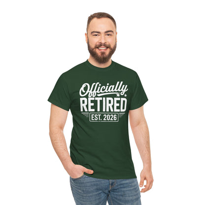 Funny Retirement 2026 Officially Retired Vintage Humor T-Shirt