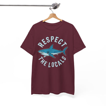 Respect The Locals Shark Ocean Animal Rights Biology Life T-Shirt