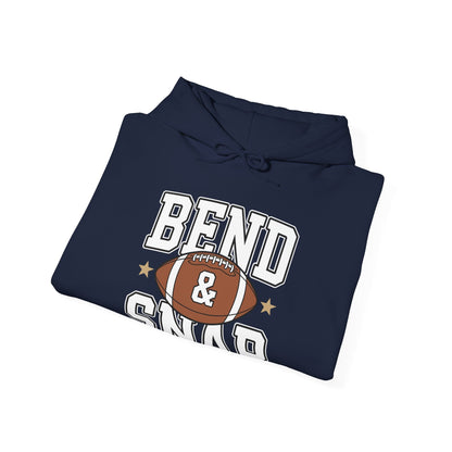 Funny Game Day Touchdown Season Cute Bend and Snap Football Hoodie