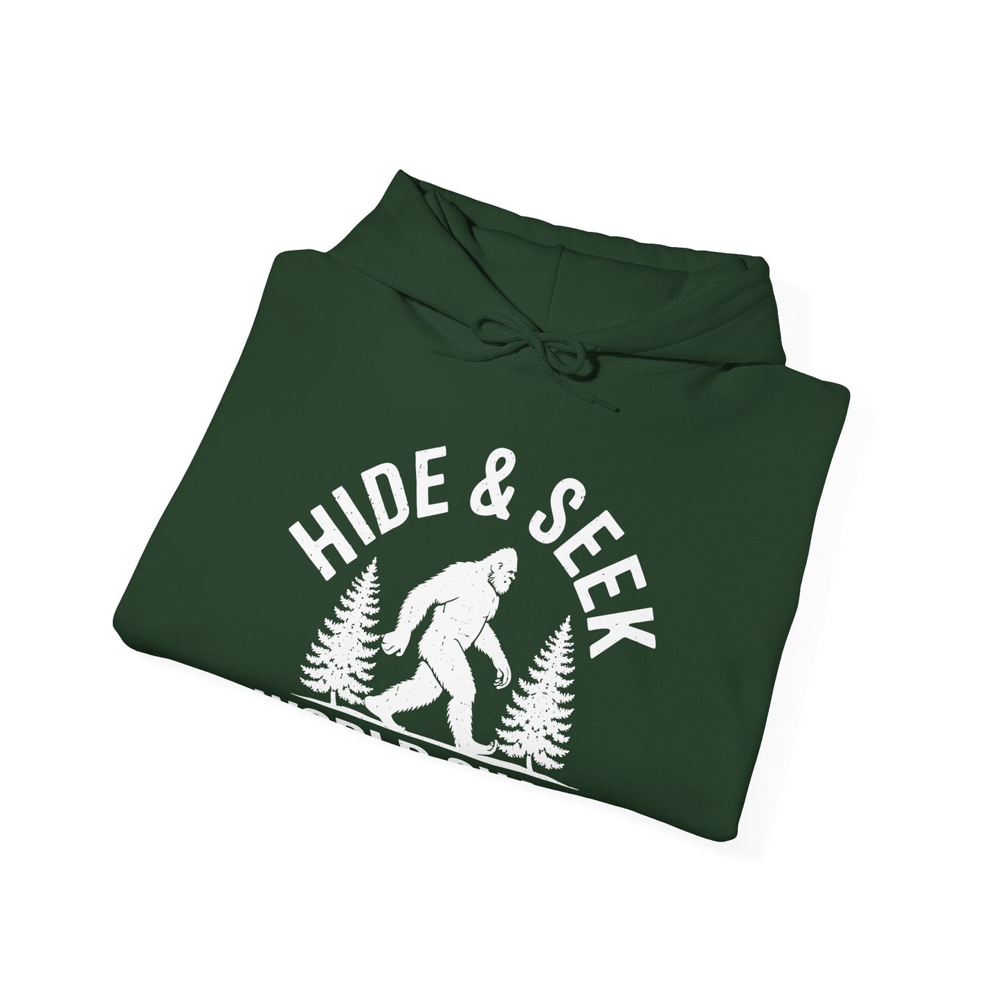 Bigfoot Hide And Seek World Champion Sasquatch Retro Vintage Hoodie