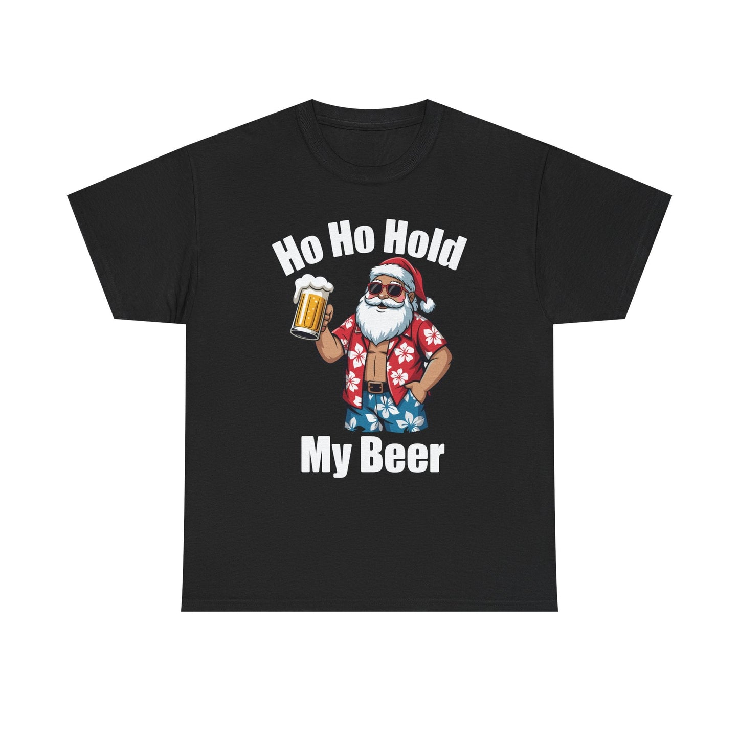 Funny Santa With Sunglasses And Beer Christmas in July T-Shirt