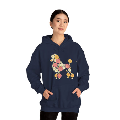 Funny Floral FLower Poodle Mom Grandma Womens Mothers Day Hoodie