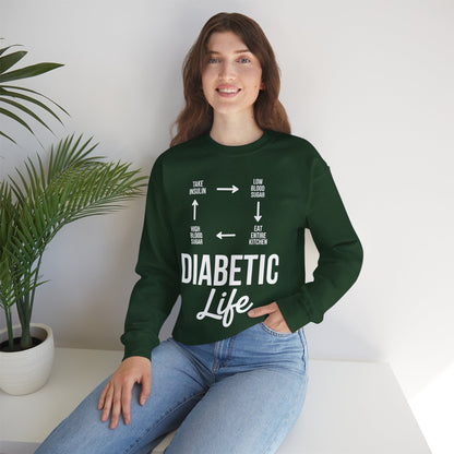 Funny Diabetic Type 1 Diabetes T1D Diabetes Awareness Sweatshirt