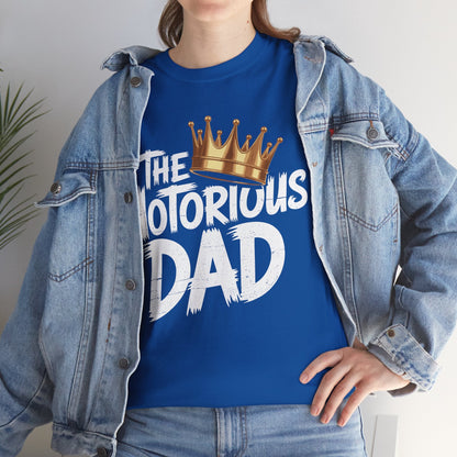 Old School Funny Hip Hop Fathers Day Notorious Dad T-Shirt