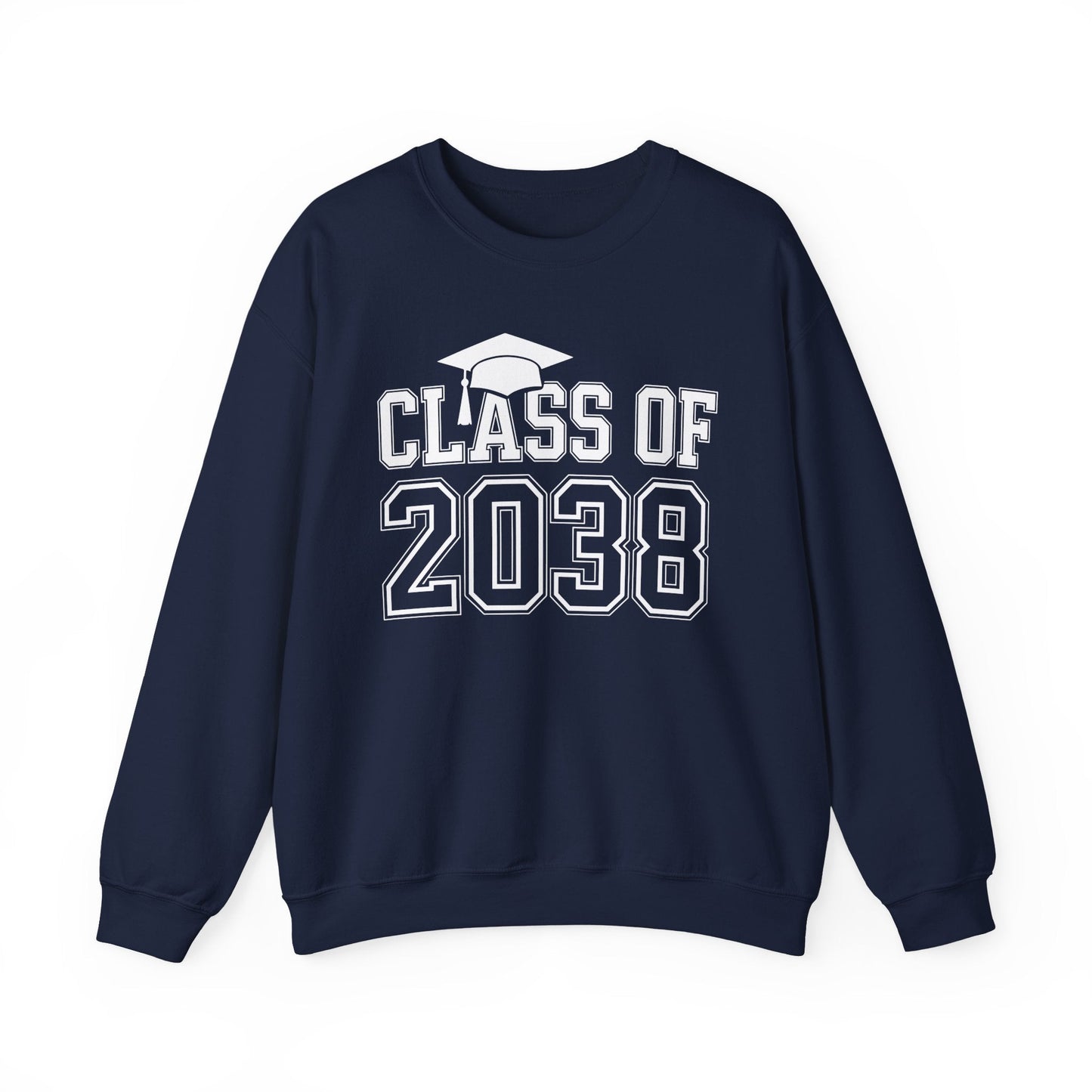 Class of 2038 Grow With Me Funny Kindergarten Back To School Sweatshirt