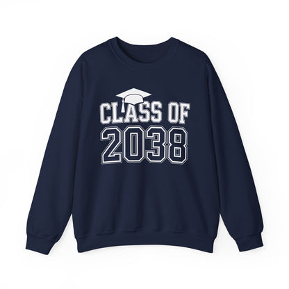 Class of 2038 Grow With Me Funny Kindergarten Back To School Sweatshirt