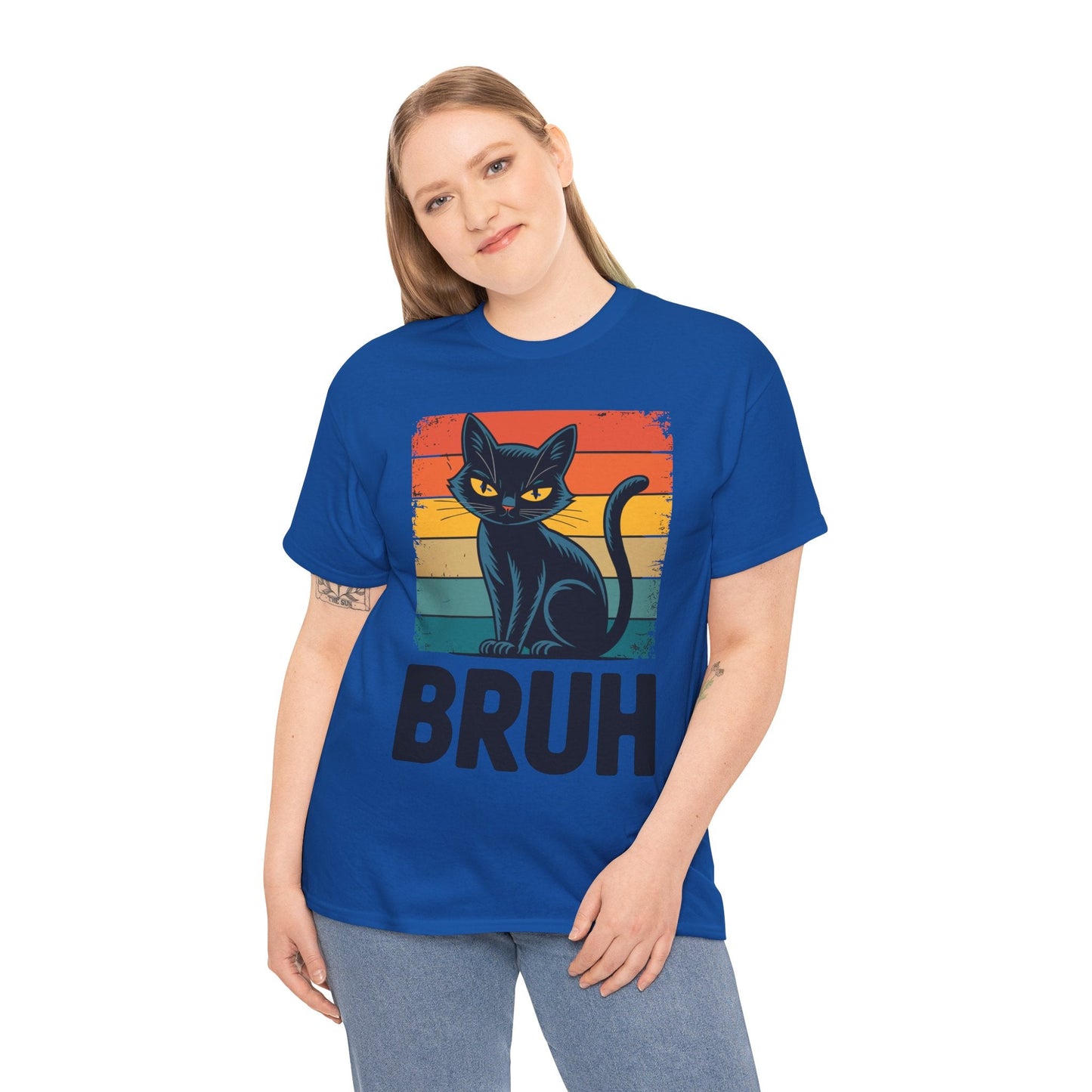 Funny Cat Bruh For Teens Boys Girls Men Women Meme Graphic T-Shirt