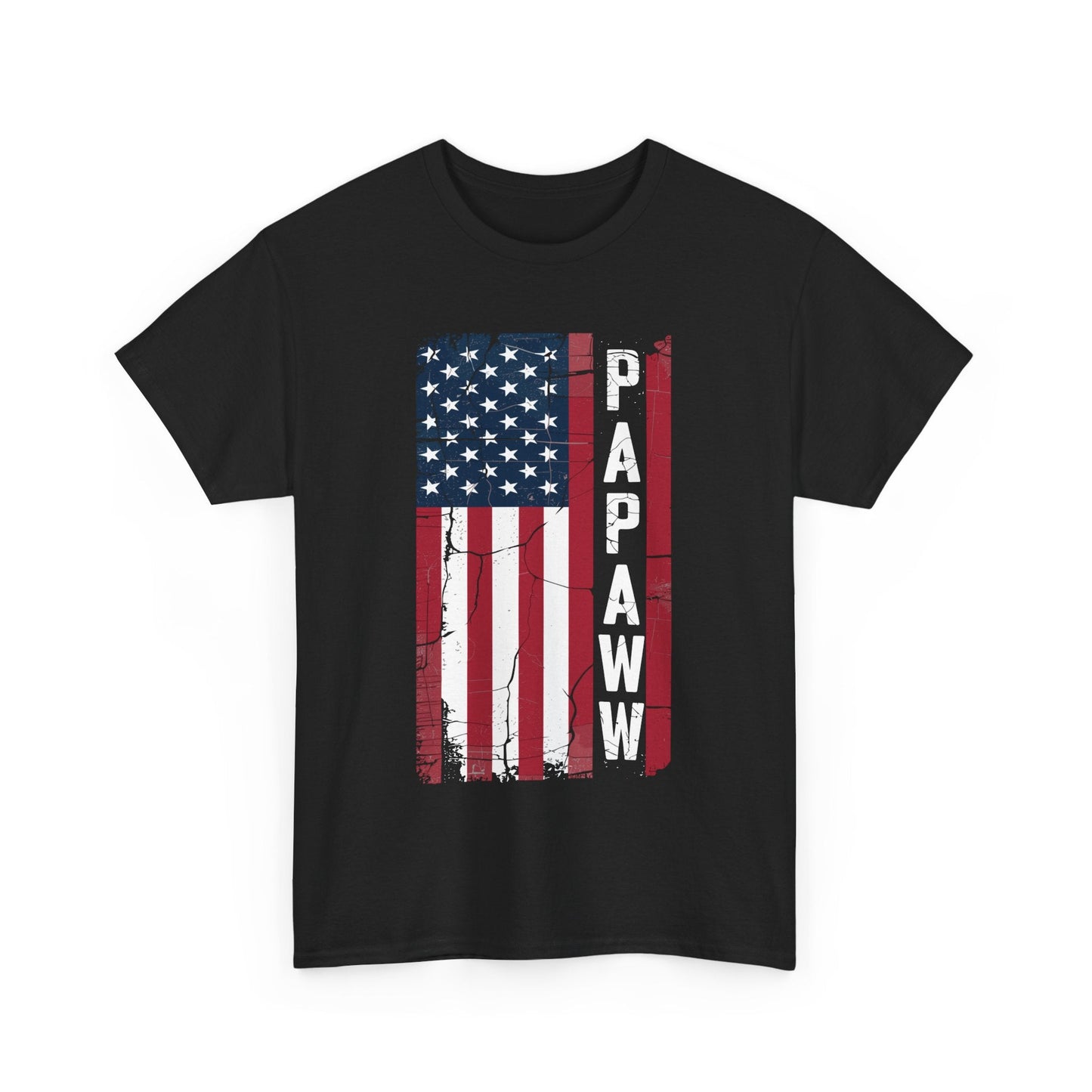 Papaw Grandpa US American Flag Shirt Grandfather Day T-Shirt