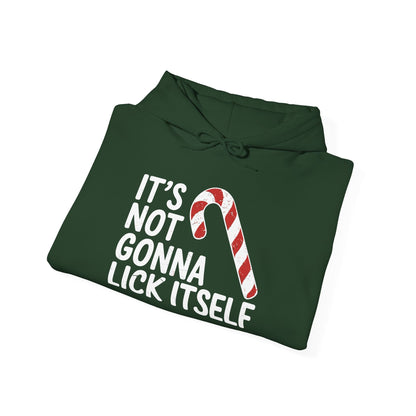 Funny Candy Cane Lick Itself Adult Christmas in July Gift Hoodie