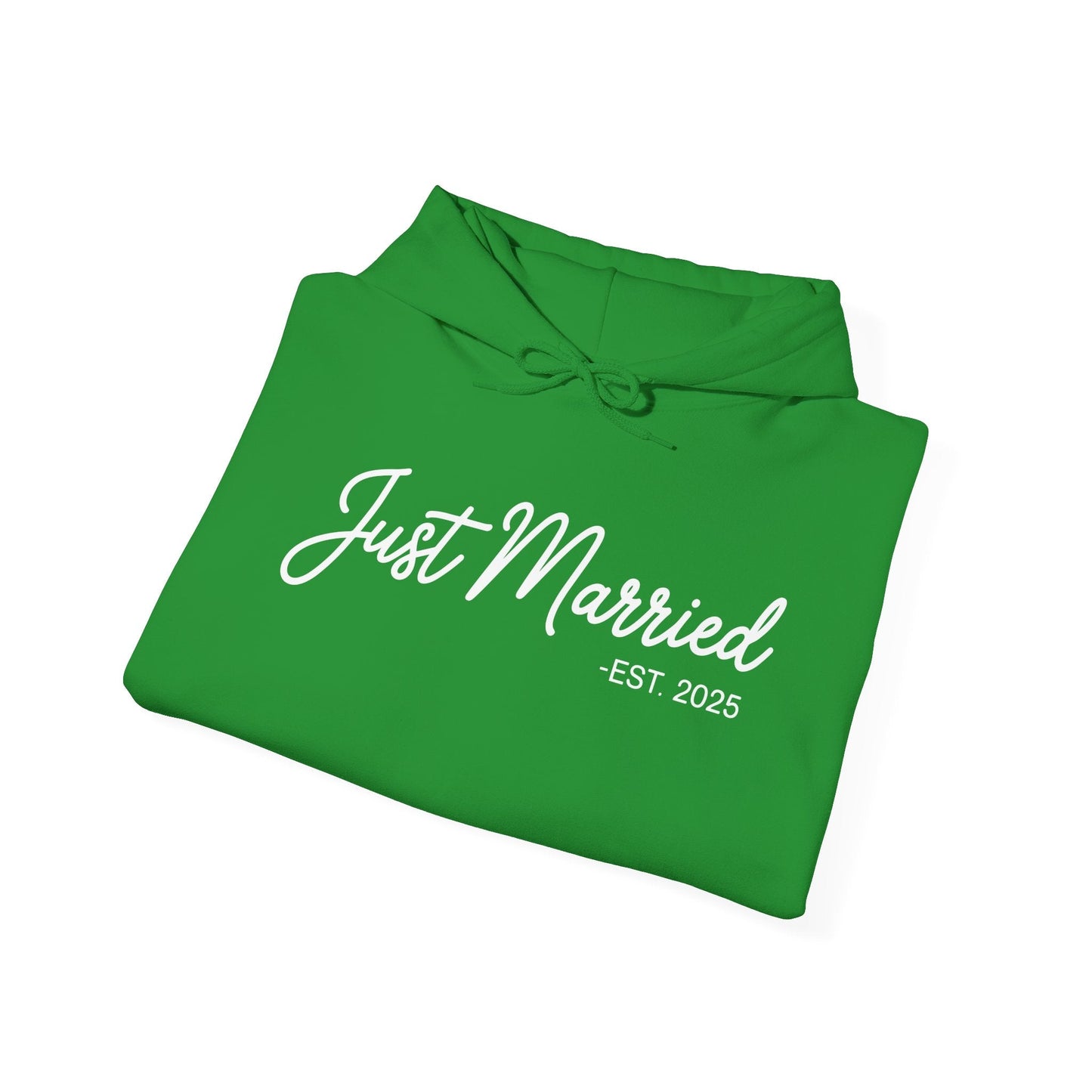 Just Married 2025 Honeymoon Wedding Couples Fiancee Hoodie