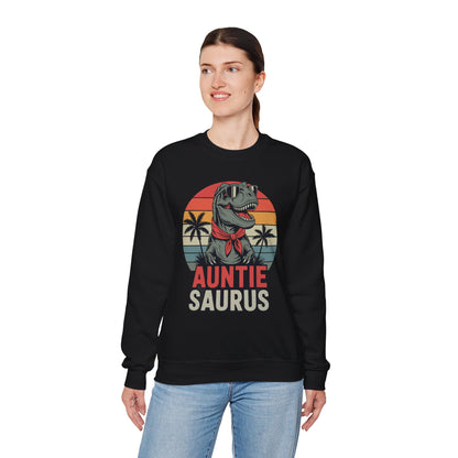 Auntiesaurus T Rex Dinosaur Auntie Saurus Family Matching Sweatshirt