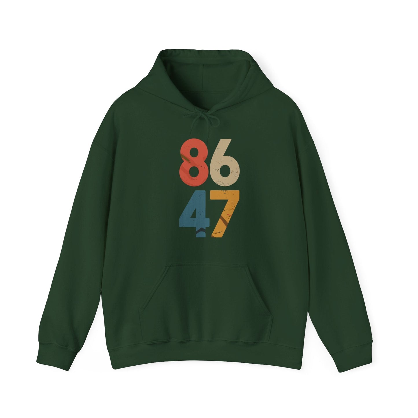 Classic Vintage 80s Style 86 47 Anti Trump Hoodie