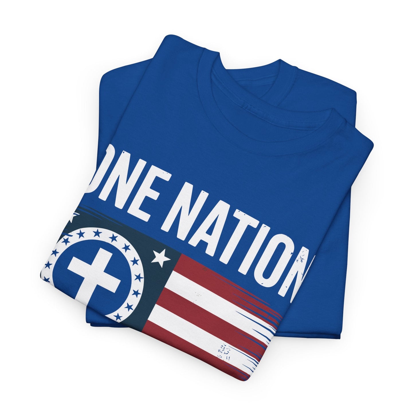 One Nation Under God Flag 4th Of July Patriotic Christian T-Shirt