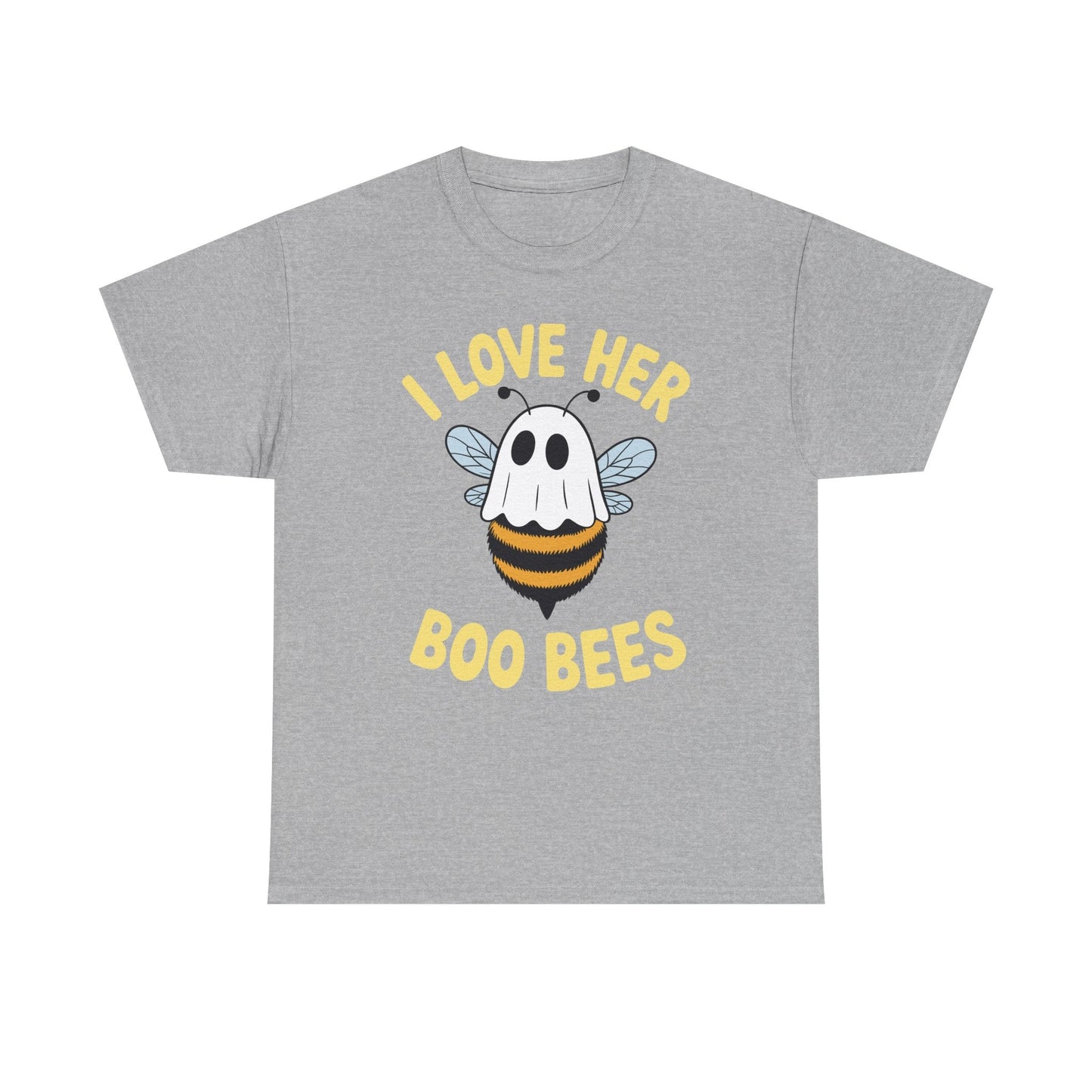 I Love Her Boo Bees Couples Halloween Adult Costume His Men T-Shirt