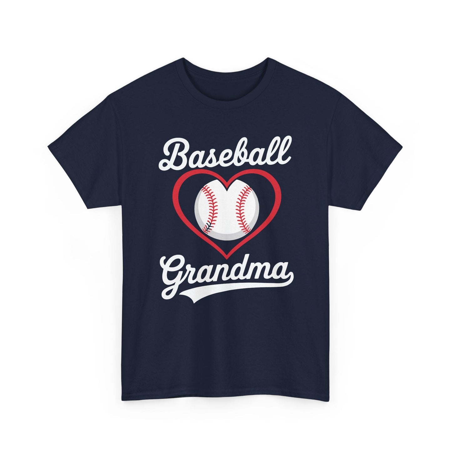 Baseball Grandma Shirt Women Baseball Heart Mothers Day T-Shirt