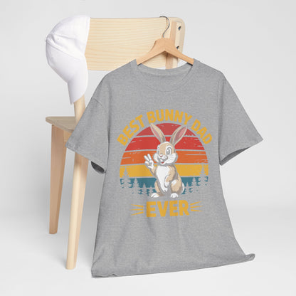 Best Bunny Dad Ever Funny Rabbit Lover Dad Gift T-Shirt for Pet Owners