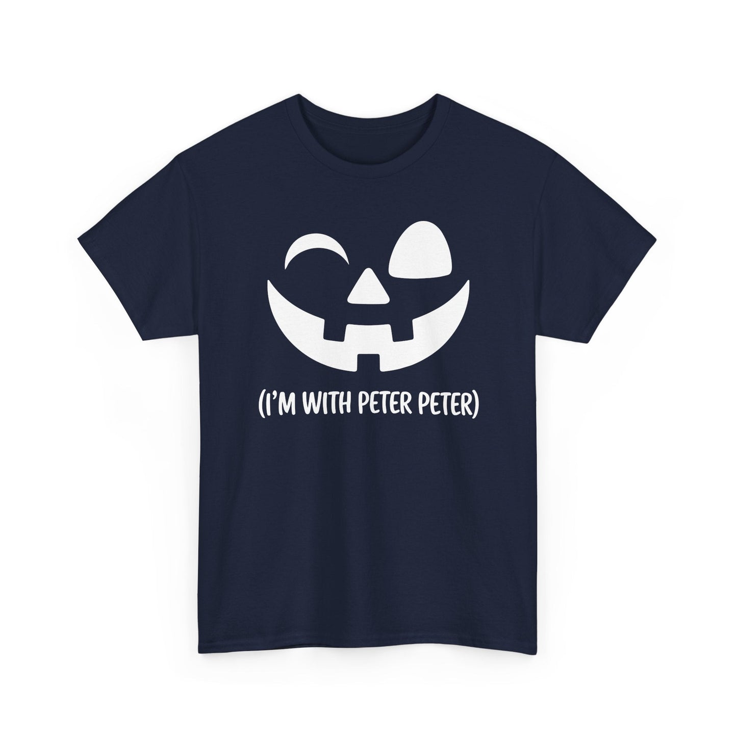 Im With Peter Couple Halloween Adult Eater Pumpkin T-Shirt