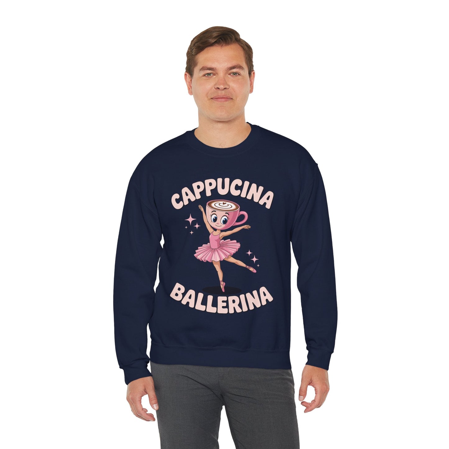 Funny Ballerina Cappuccina Coffee Dance Lovers Italian Meme Sweatshirt