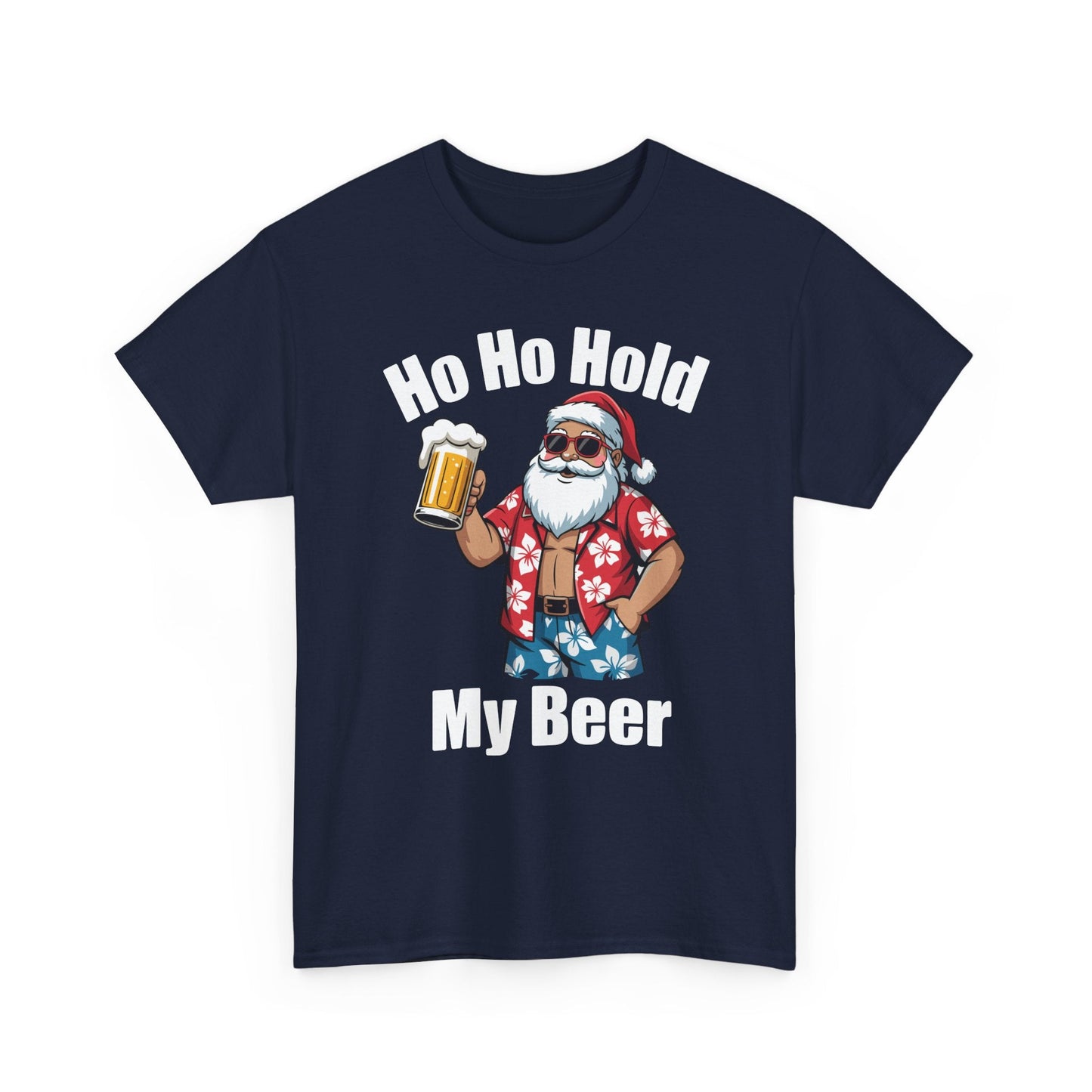 Funny Santa With Sunglasses And Beer Christmas in July T-Shirt