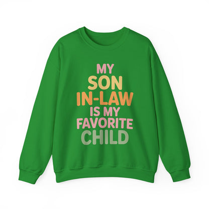 My Son In Law Is My Favorite Child Mothers Day Mother in Law Sweatshirt