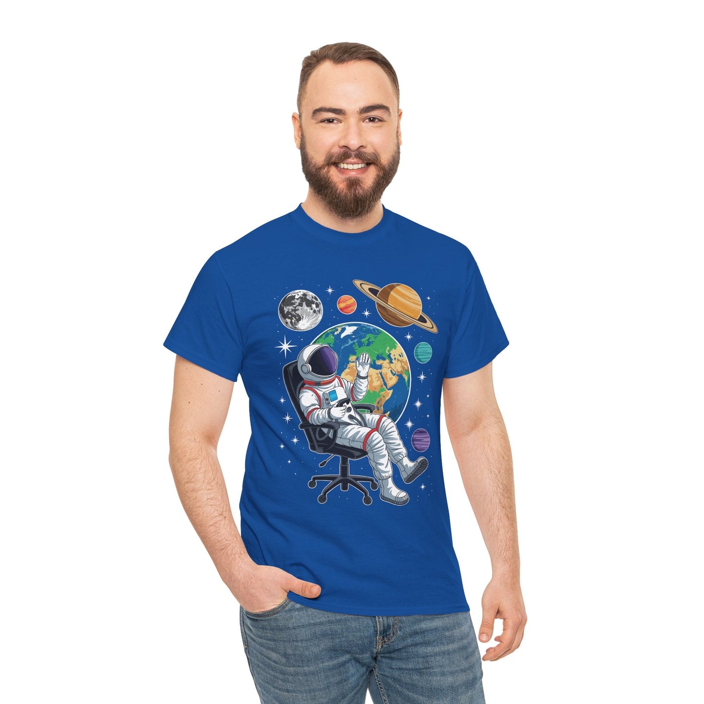 Astronaut Gamer Space Gaming System Planets T-Shirt