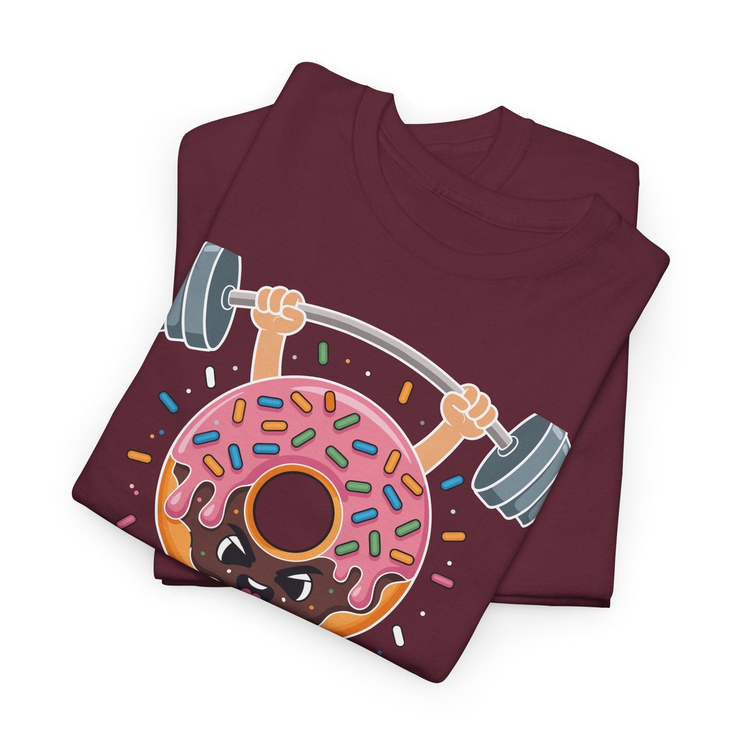 Funny Weightlifing Fitness Workout Gym Donut Lover T-Shirt
