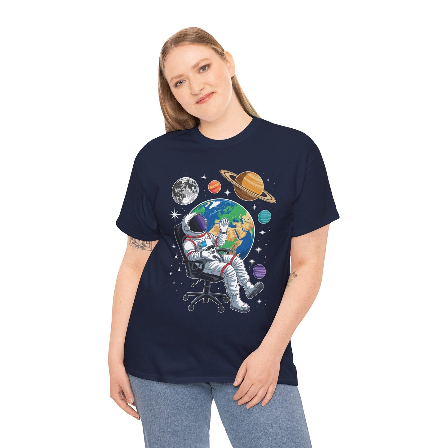 Astronaut Gamer Space Gaming System Planets T-Shirt