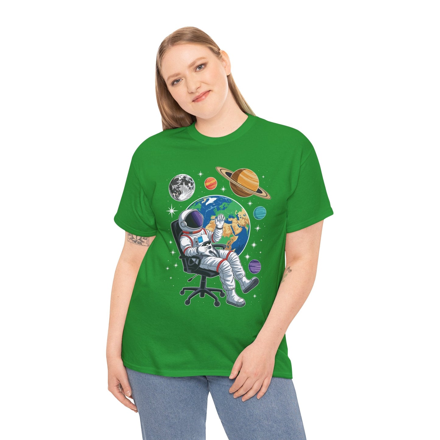 Astronaut Gamer Space Gaming System Planets T-Shirt