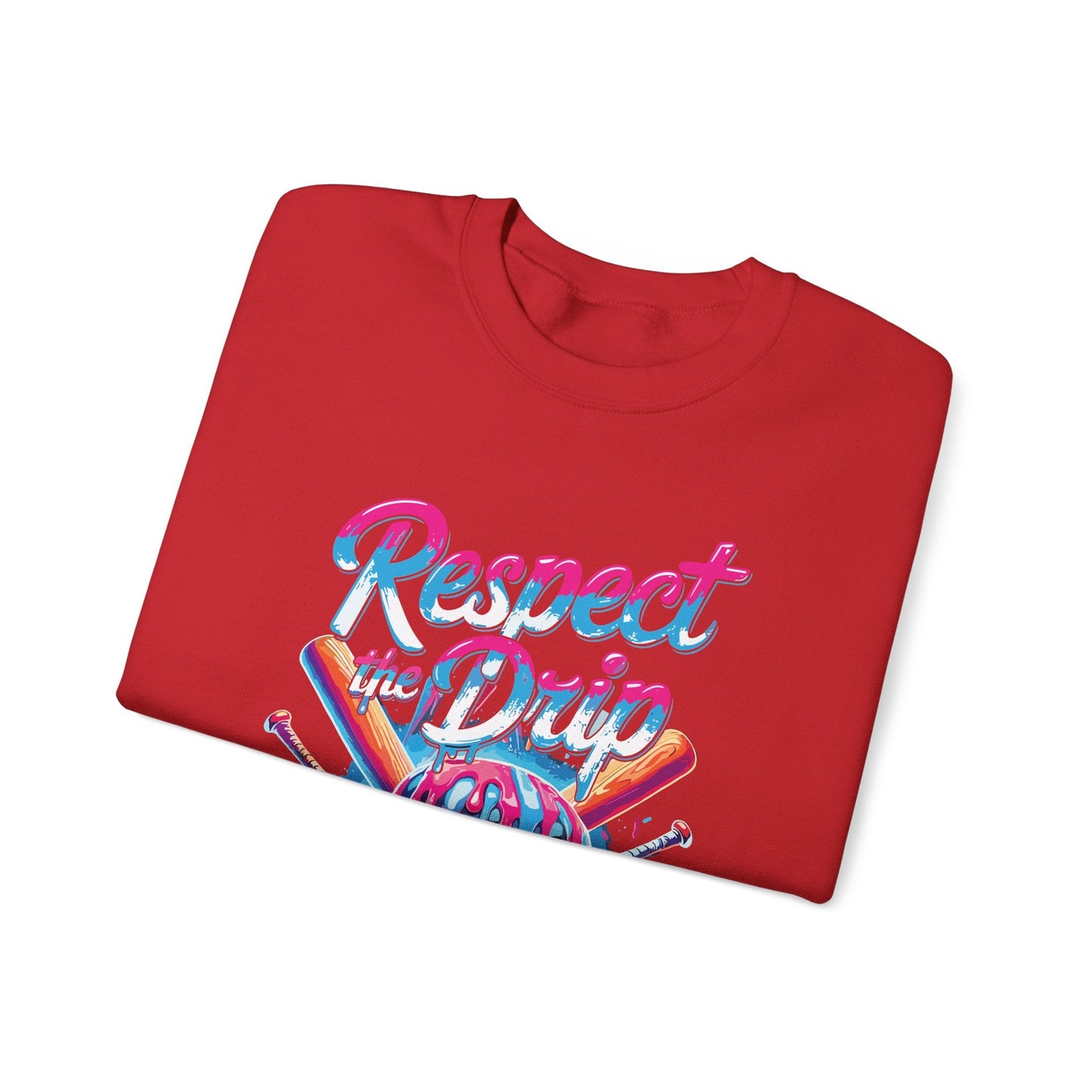 Baseball Drip For Boys Ice Cream Respect The Drip Baseball Sweatshirt
