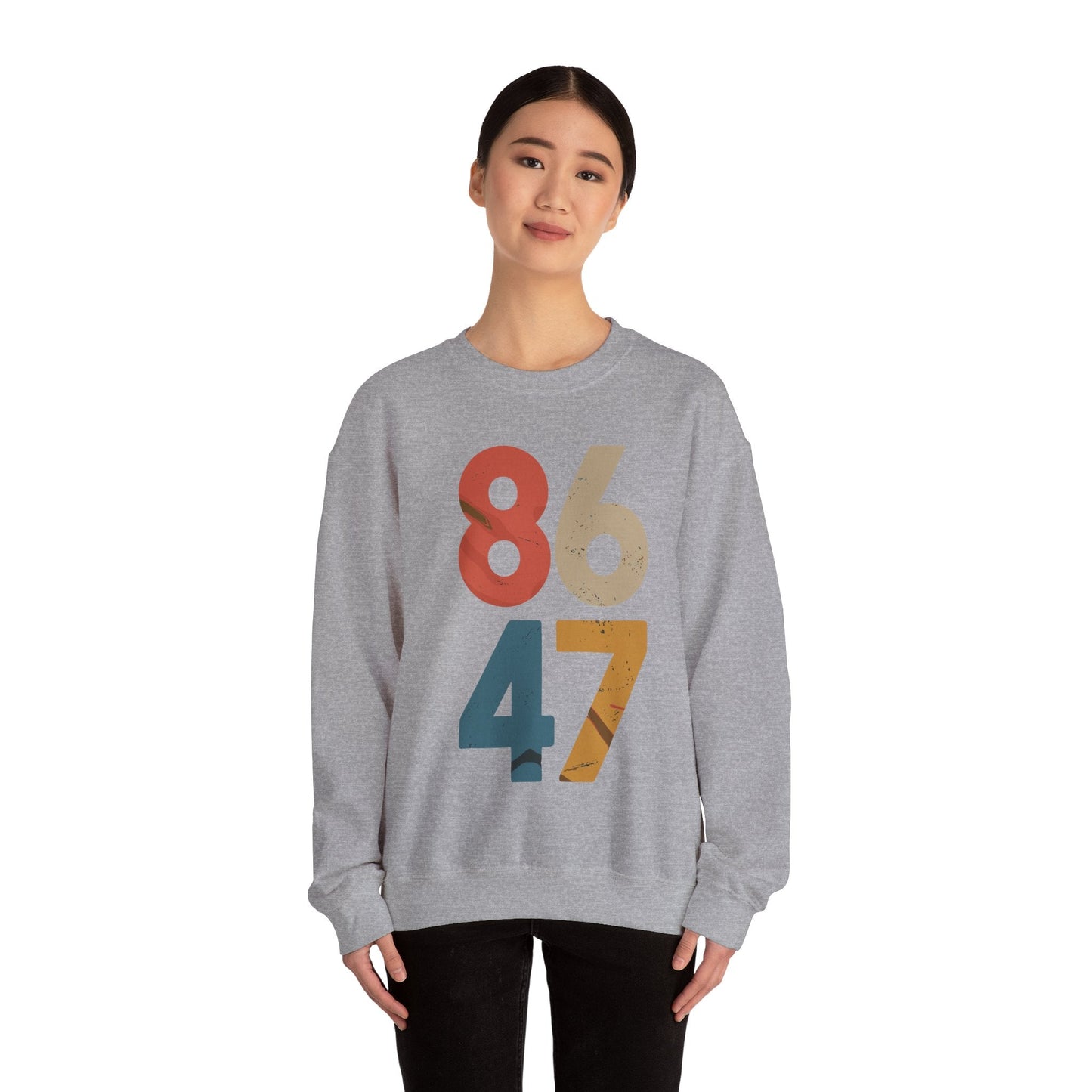 Classic Vintage 80s Style 86 47 Anti Trump Sweatshirt