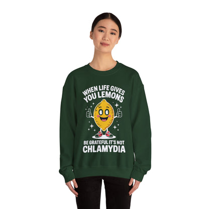Lemons and Chlamydia Absurd Offensive Meme Sarcastic Edgy Sweatshirt